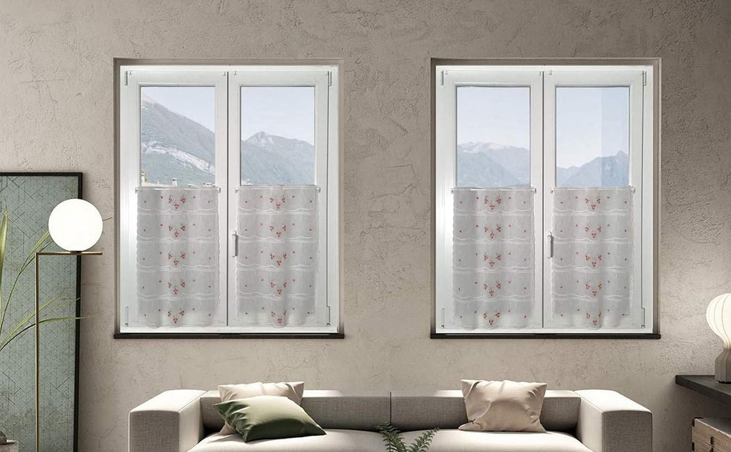 Tende per finestra e porta-tende confezionate - pannello larghezza cm 45-60-90 altezza individuale art.706