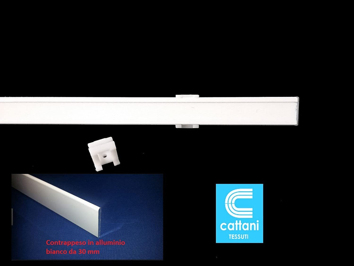 Tende a vetro Pannello per Finestre e Porte – Larghezza 45–90 cm – Con Profilo in Alluminio, Velcro, Peso Inferiore e Supporti