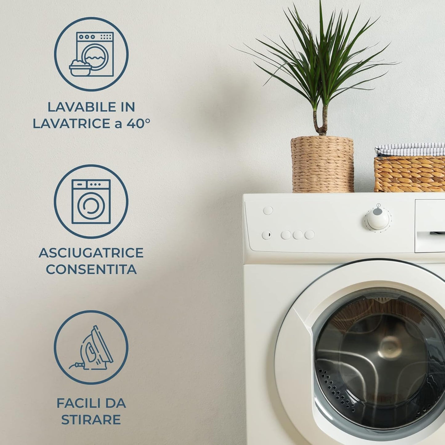 Copripiumino Matrimoniale Double-Face 100% Cotone - Made in Italy, Grigio e grigio chiaro