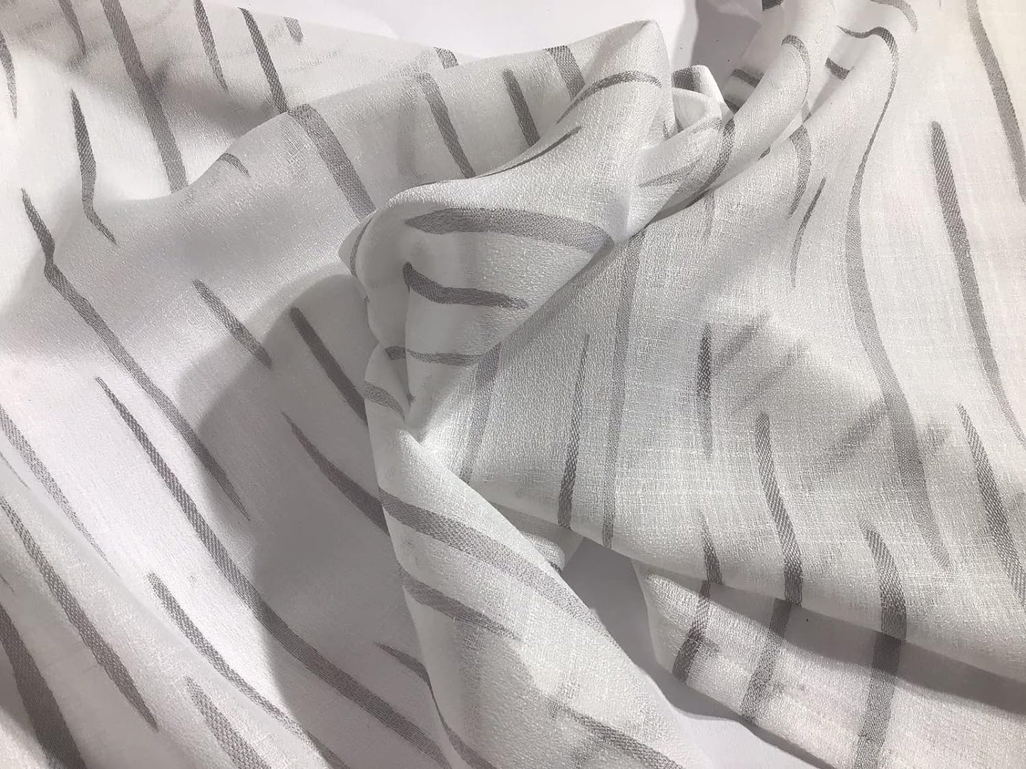 Coppia Tendine a Pannello Su Misura per Finestra e Porta | Tessuto Jacquard | Larghezza 45-60-80 cm | Colore Bianco/Grigio/Tortora | Art. 513