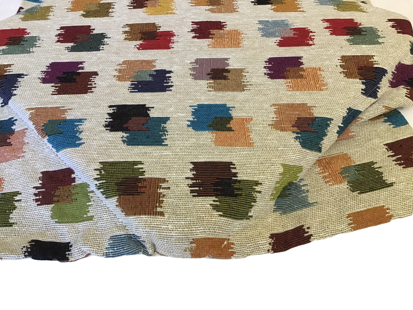 Cuscini sedie cucina con ali Set 4/6 - colore beige/multicolor - tessuto Gobelin - art. brushstrokes