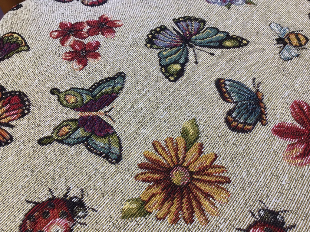 Cuscini sedie cucina con ali - Set 4/6 - colore beige - tessuto Gobelin