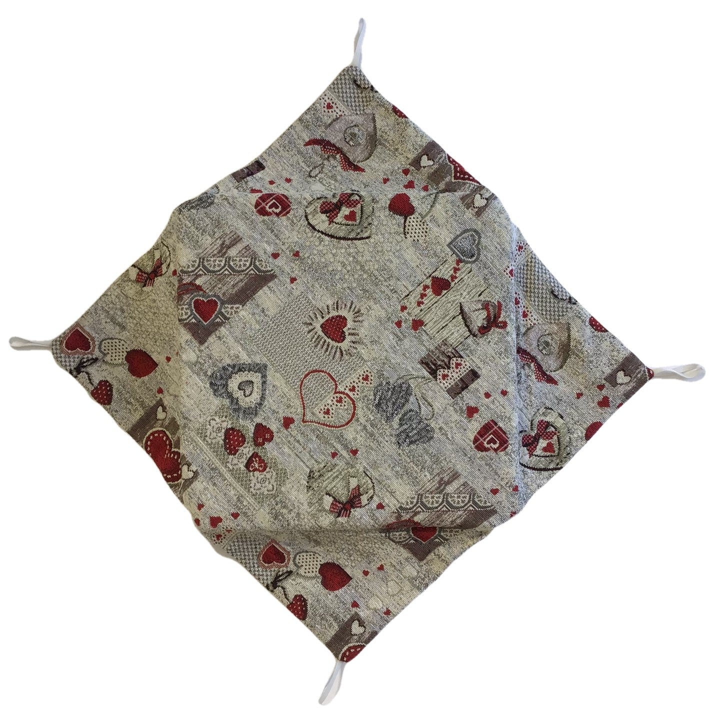 Cuscini sedie cucina con ali - Set 4/6 - colore beige - tessuto Gobelin