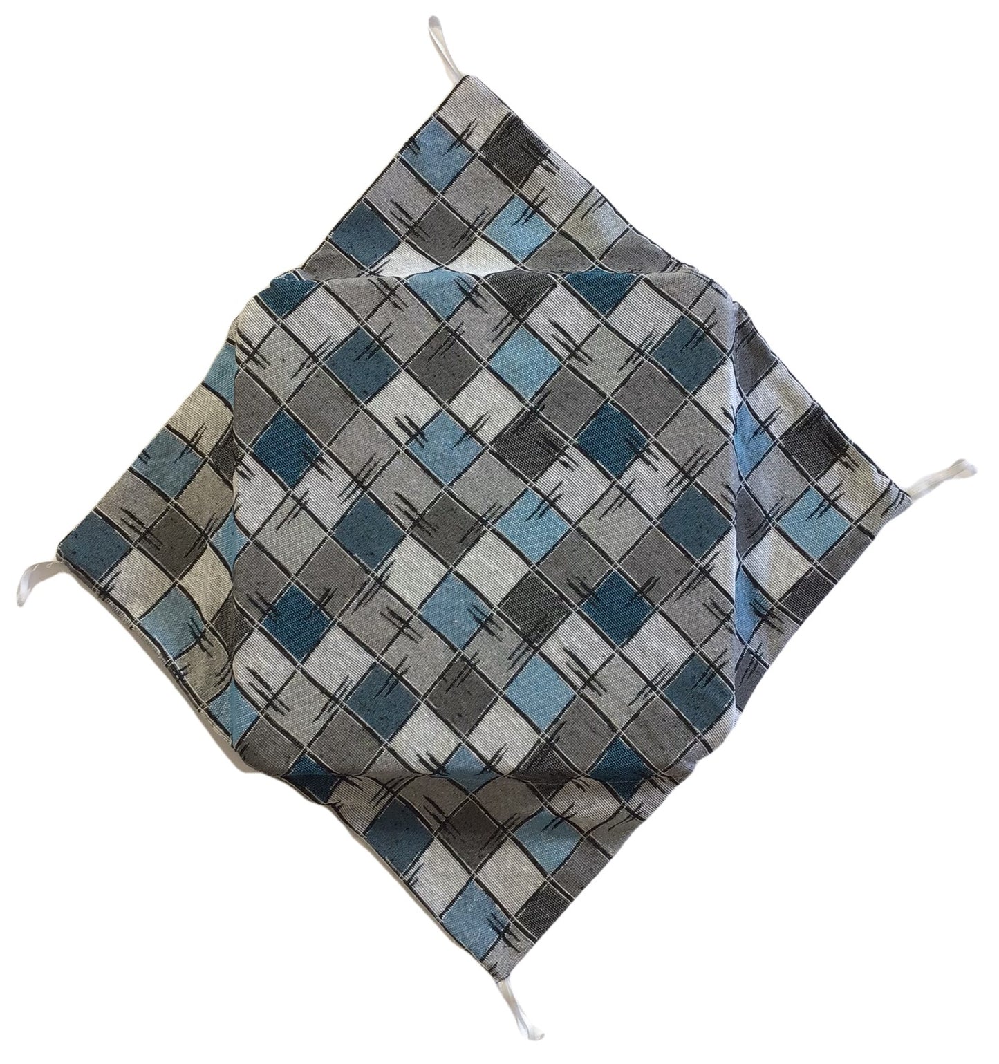 Cuscini sedie cucina con ali - Set 4/6 - colore var. bleu - tessuto Gobelin - art.chess