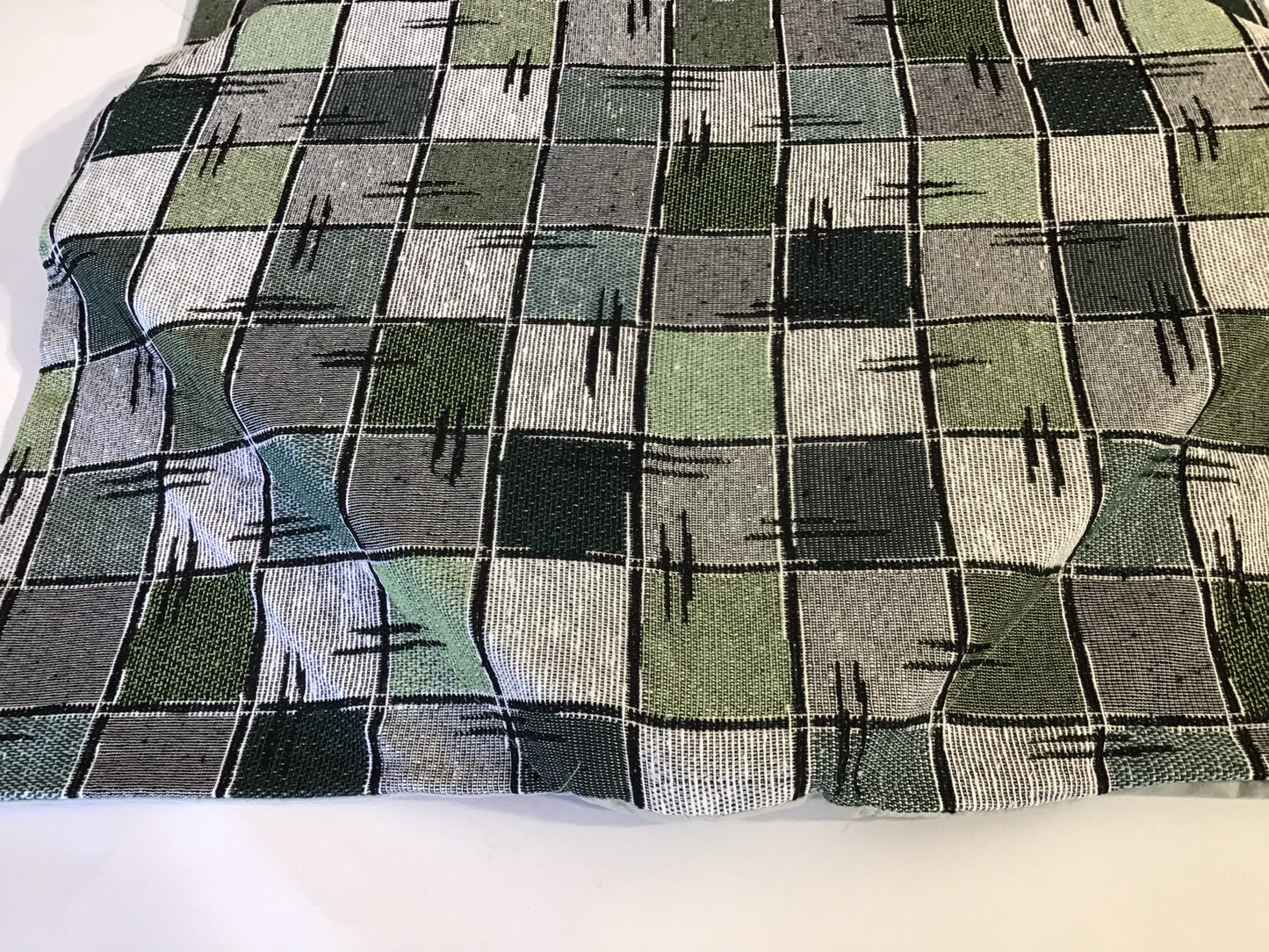 Cuscini sedie cucina con ali - Set 4/6 - colore var.verde - tessuto Gobelin - art.chess