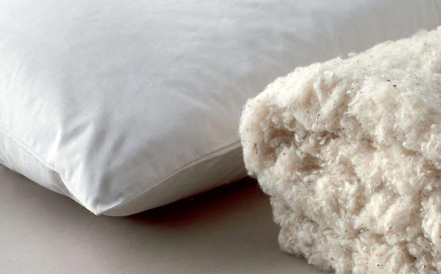 Cuscini Letto Guanciali in Cotone Naturale dentro e fuori - 50x80 cm, Spessore 13 cm