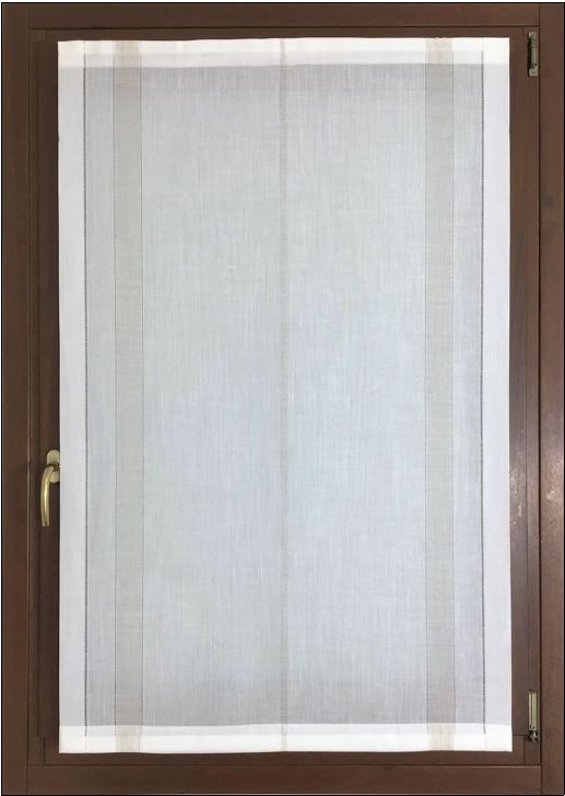 Tende a vetro Pannello per Finestre e Porte – Larghezza 45–90 cm – Con Profilo in Alluminio, Velcro, Peso Inferiore e Supporti