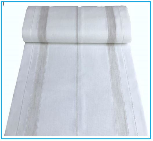 Tende a pannello - tende per finestra - tessuto vendita a metro - tessuto misto lino 50/50 -bianco/tortora-art.103