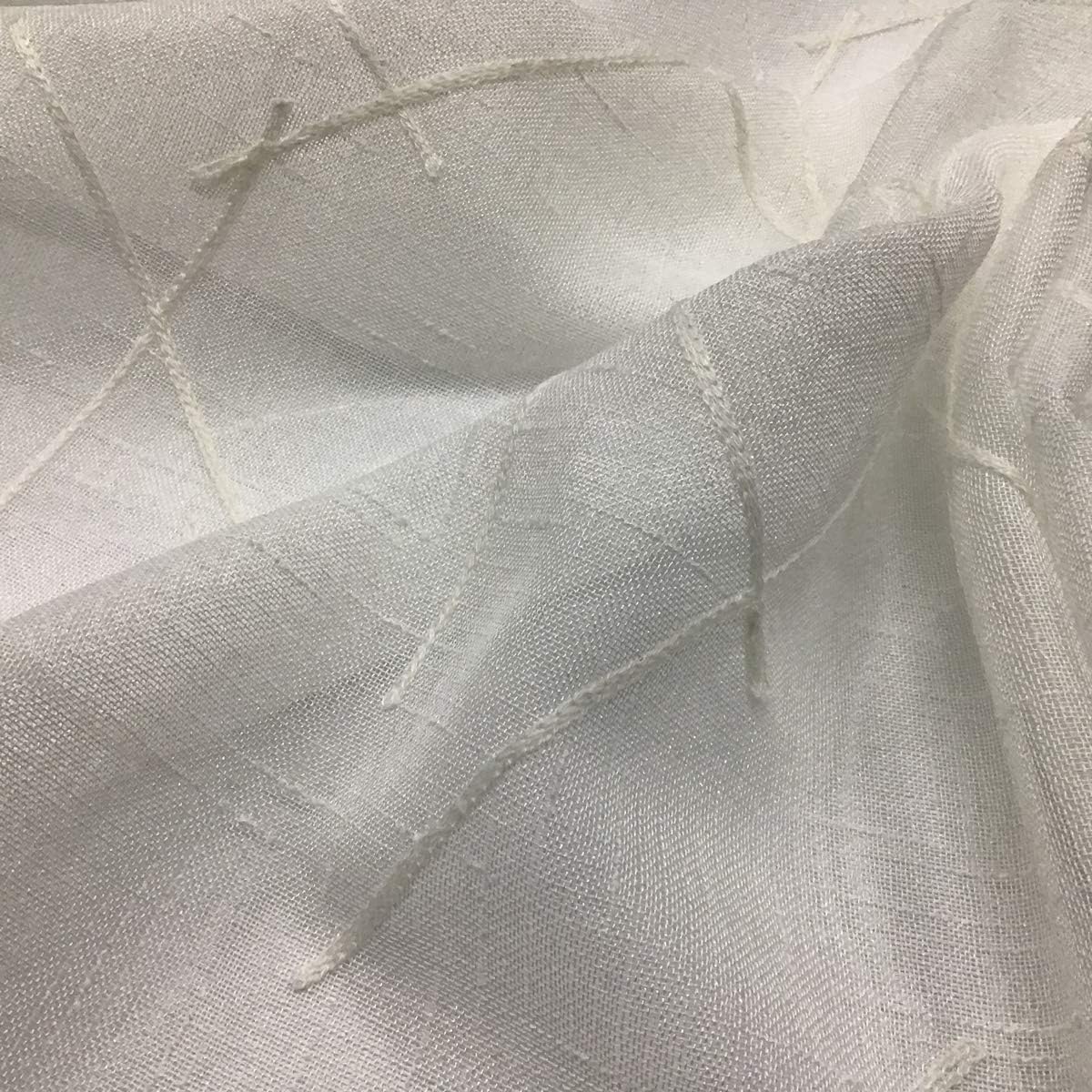 Coppia Tendine Ricamate Su Misura per Finestra e Porta | Larghezza 45-65-90 cm | 2 Varianti Colore | Art. 504