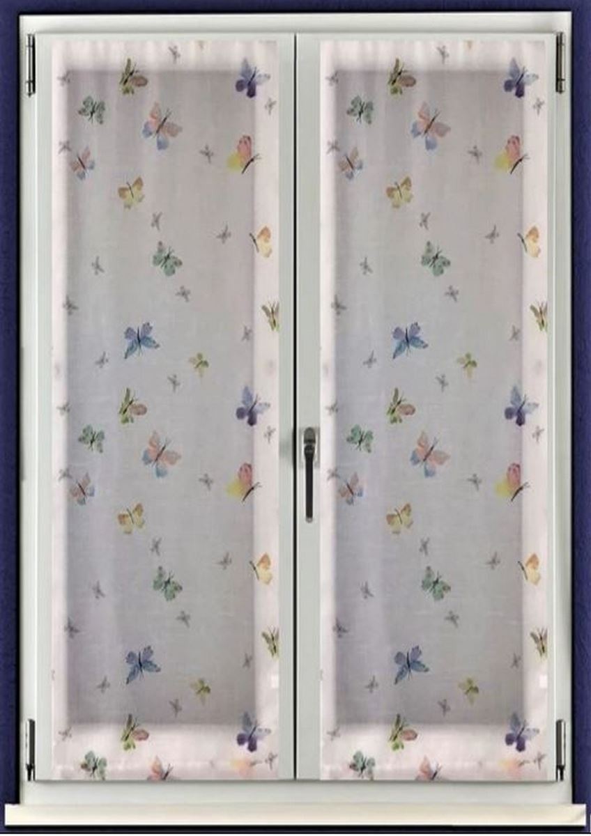 Coppia Tendine Su Misura per Finestra e Porta a Vetro | Larghezza 60/80 cm | Art. 515