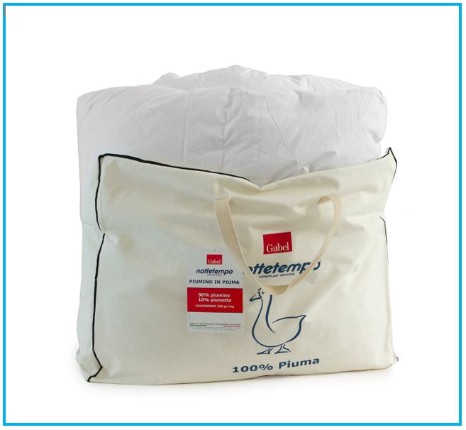 Piumino d'oca Gabel NOTTETEMPO 90/10 - 4 stagioni - piazza e mezza
