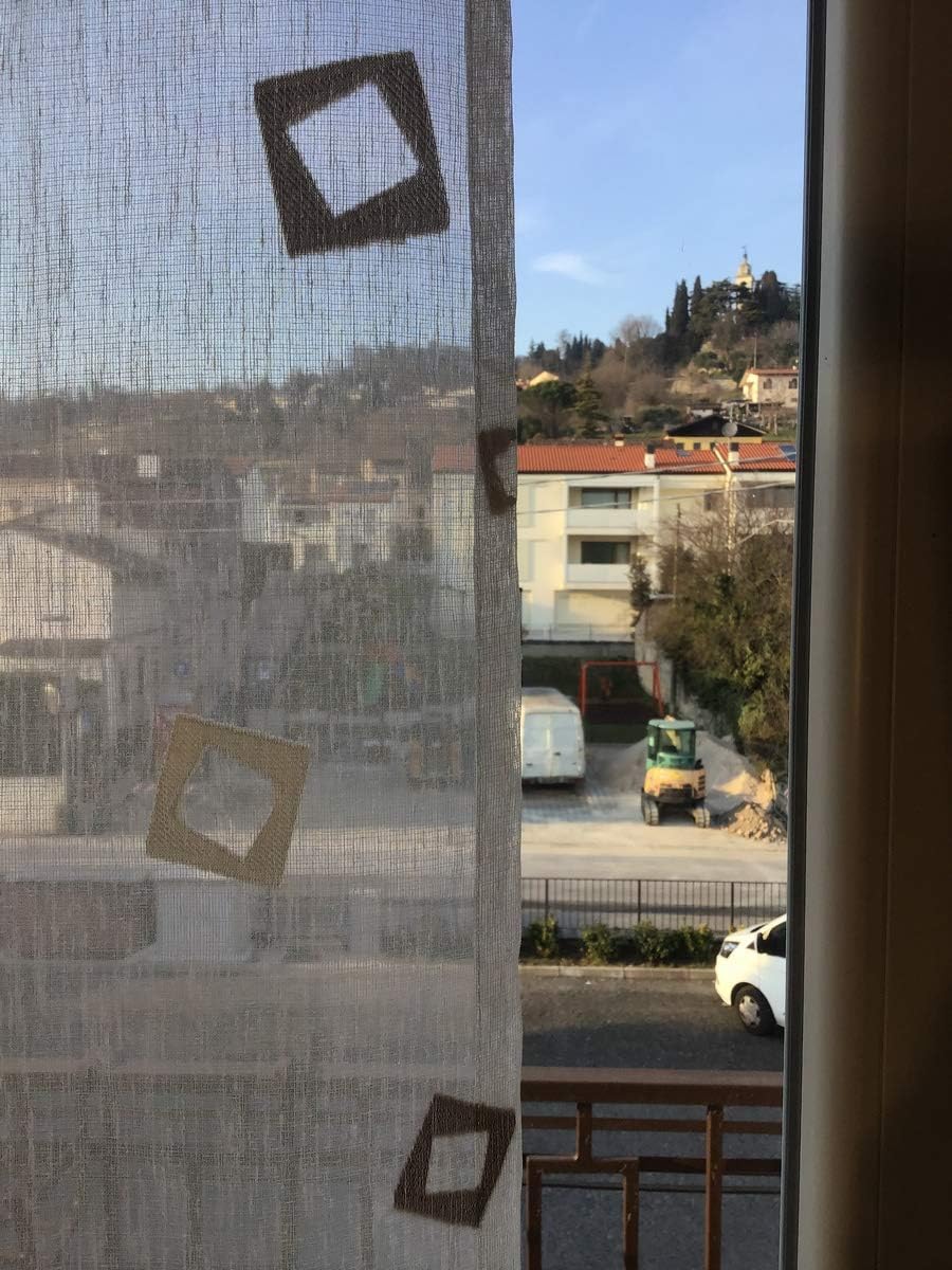Coppia Tendine Su Misura per Finestra e Porta a Vetro | Larghezza 60-80 cm | Art. 512