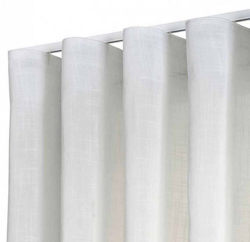 Tenda bianca a onda perfetta con binario