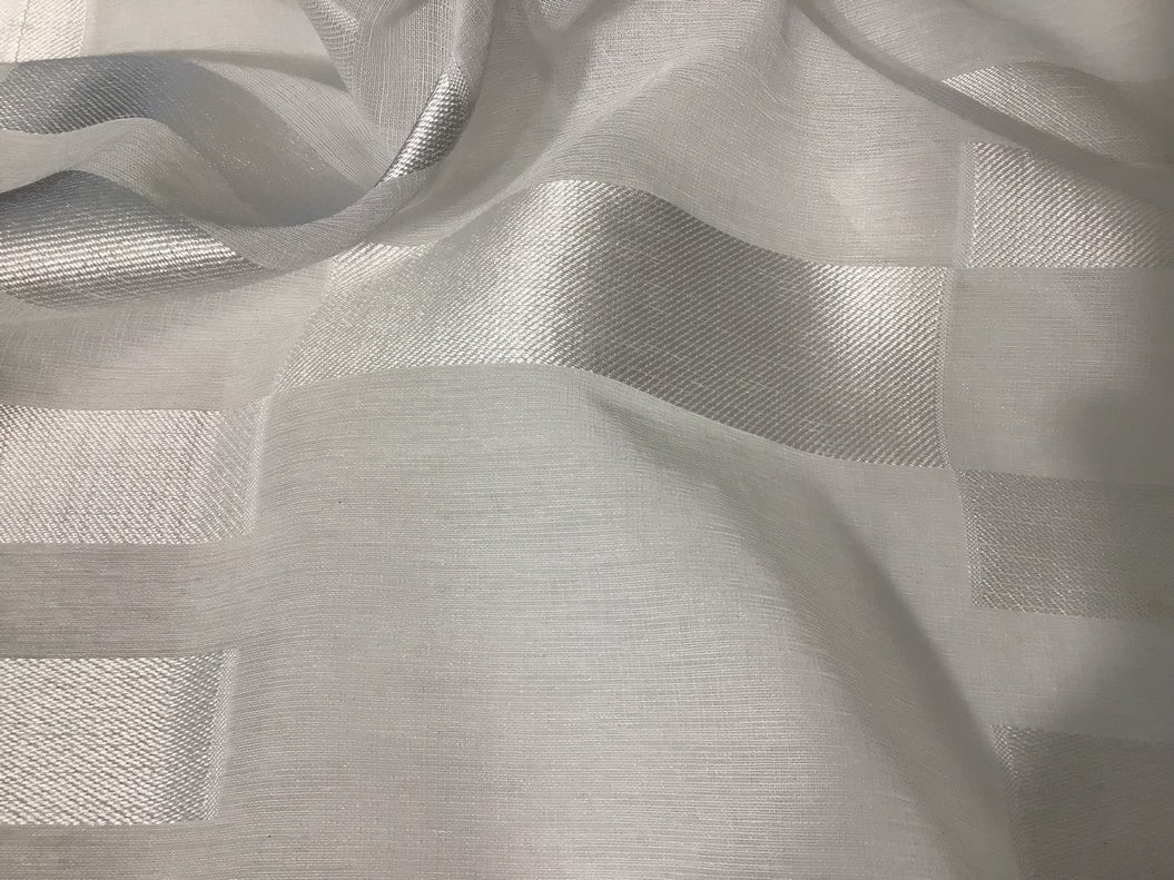 Coppia Tende Moderne a Pannello per Finestra e Porta | Colore Bianco | Set 2 Pezzi | Larghezza 60/80 cm | Lunghezza Personalizzata | Art. 508