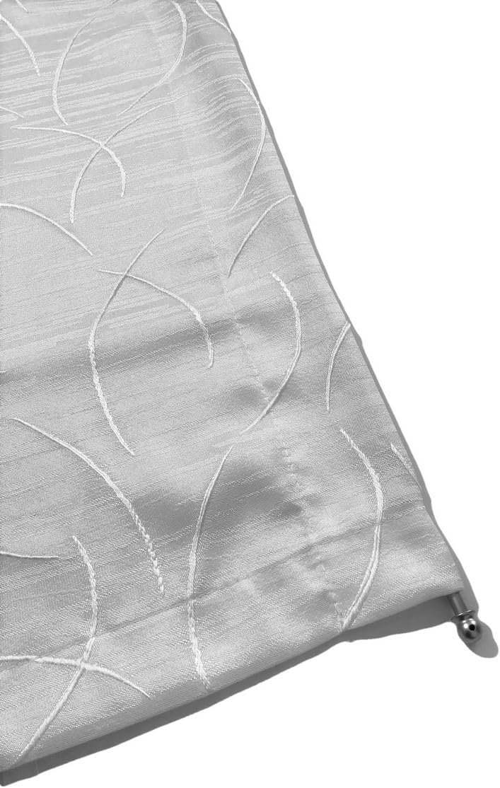 Coppia Tendine a Pannello Ricamate per Finestra e Porta | Tessuto Coprente Privacy | Larghezza 45/65/90 cm | Lunghezza Personalizzata | Art. 503