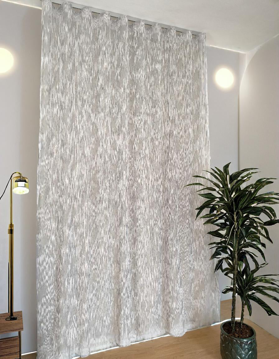 Amidoudou - Set di 2 tende in tulle, trasparenti, per soggiorno e camera da letto, in stile europeo, 245 x 140 cm, colore beige Amidoudou - Set di 2 tende in tulle, trasparenti, per soggiorno e camera da letto, in stile europeo, 245 x 140 cm, colore beige