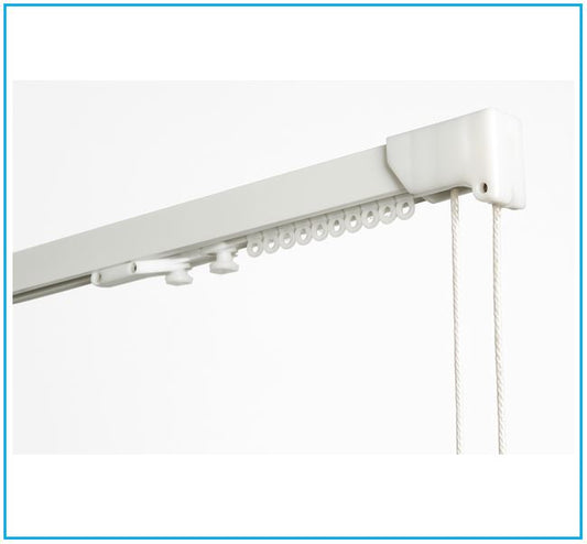 binario in alluminio per tende arricciate - su misura-art.204