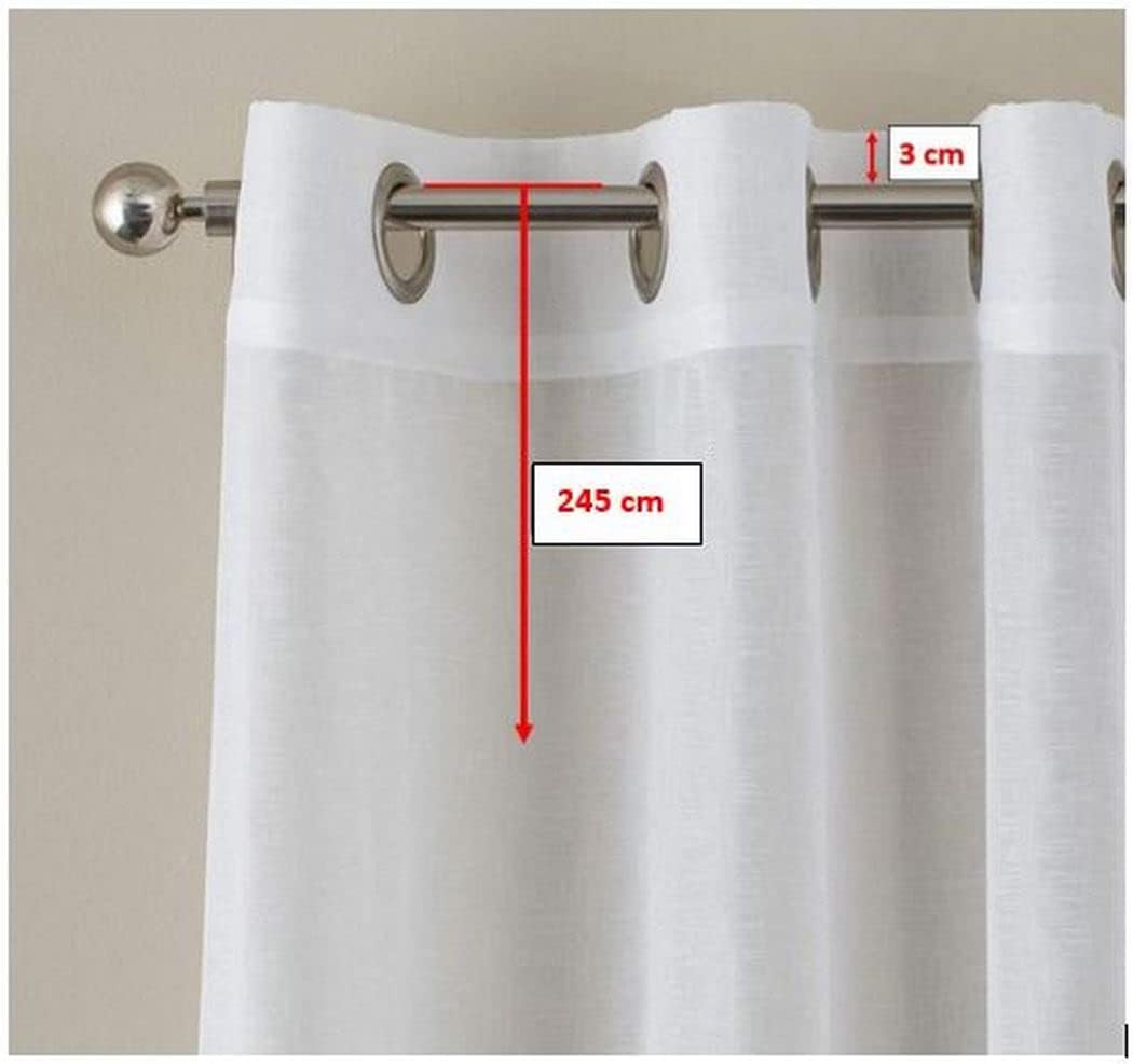 Tenda Fluorescente Per Cameretta Delindo Lifestyle DREAM - 45x120 Cm, Opaca, Bianca, Con Passanti - Perfetta Per Ragazzi E Ragazze