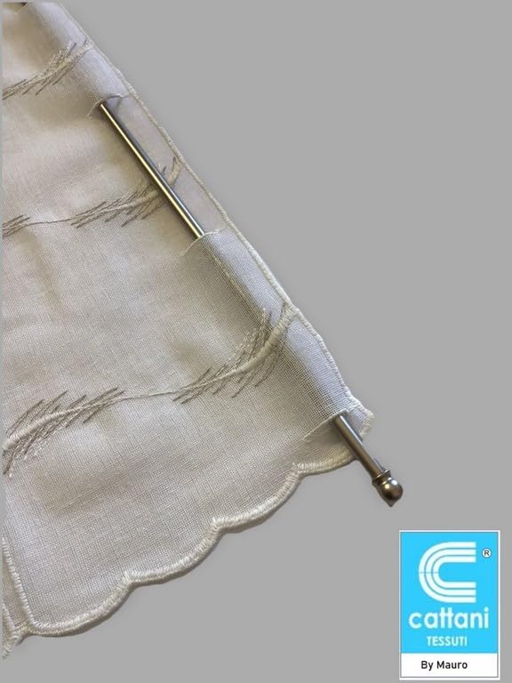 Tenda a pannello confezionata per finestra e porta a vetro larghezza cm 40 45 50 60 65 70 80 90+profilo con velcro e peso colore bianco/grigio (P 80X225 cm Tenda a pannello confezionata per finestra e porta a vetro larghezza cm 40 45 50 60 65 70 80 90+profilo con velcro e peso colore bianco/grigio (P 80X225 cm
